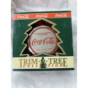 Coca  Cola Bottle Lid Christmas Tree Ornament Santa Claus and Coke 3 Inch